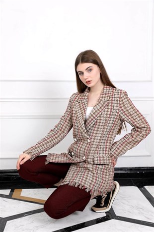 Tuvit Ceket - Bordo Krem Rengi ve diğer Dış Giyim modellerimiz için online alışveriş mağazamızı ziyaret edin. 
